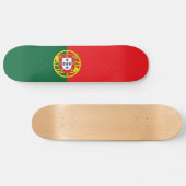 Portugese vlag persoonlijk skateboard (Horizontaal)