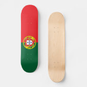 Portugese vlag persoonlijk skateboard (Voorkant)