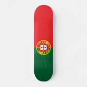 Portugese vlag persoonlijk skateboard (Voorkant)