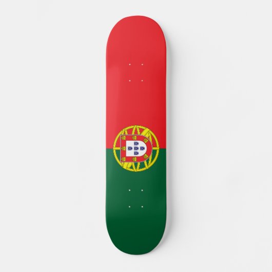 Portugese vlag persoonlijk skateboard (Voorkant)