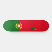 Portugese vlag persoonlijk skateboard (Horizontaal)