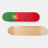 Portugese vlag persoonlijk skateboard (Horizontaal)