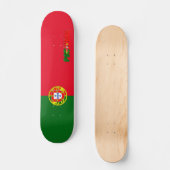 Portugese vlag persoonlijk skateboard (Voorkant)