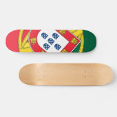 Portugese vlag persoonlijk skateboard (Horizontaal)