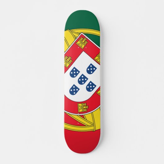 Portugese vlag persoonlijk skateboard (Voorkant)