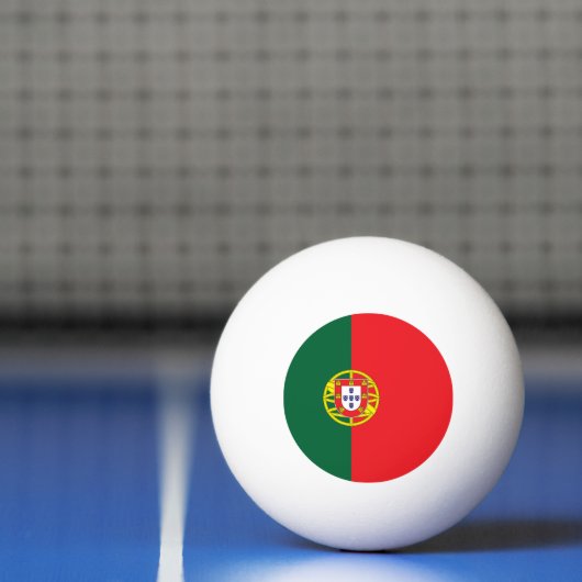 Portugese vlag pingpongbal (Net)