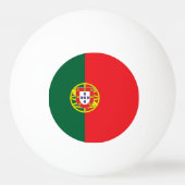 Portugese vlag pingpongbal (Voorkant)