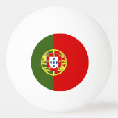 Portugese vlag pingpongbal (Achterkant)