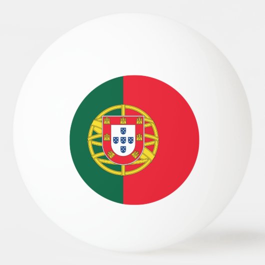 Portugese vlag pingpongbal (Voorkant)
