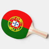 Portugese vlag pingpongpeddel voor tafeltennis tafeltennisbatje (Zijkant)