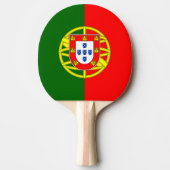 Portugese vlag pingpongpeddel voor tafeltennis tafeltennisbatje (Voorkant)