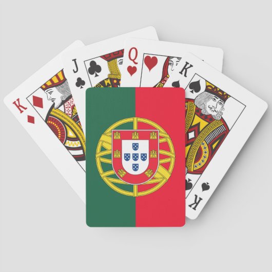 Portugese vlag pokerkaarten (Achterkant)