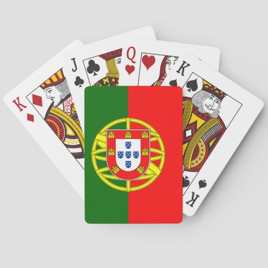 Portugese vlag pokerkaarten (Achterkant)