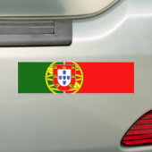 Portugese vlag (Portugal) Bumpersticker (Op auto)