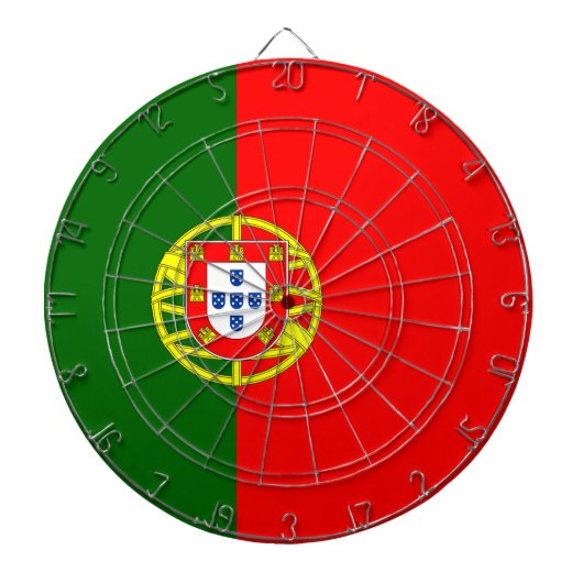 Portugese vlag (Portugal) Dartbord (Voorkant)