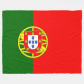 Portugese vlag (Portugal) Fleece Deken (Voorkant (Horizontaal))