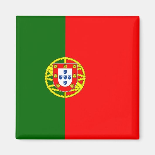 Portugese vlag (Portugal) Magneet (Voorkant)
