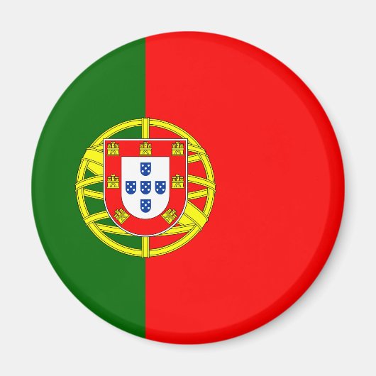 Portugese vlag (Portugal) Magneet (Voorkant)