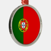 Portugese vlag (Portugal) Metalen Ornament (Rechts)