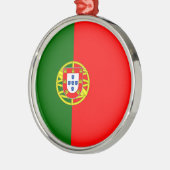 Portugese vlag (Portugal) Metalen Ornament (Links)