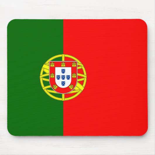 Portugese vlag (Portugal) Muismat (Voorkant)