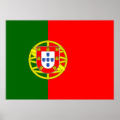 Portugese vlag (Portugal) Poster (Voorkant)