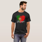 Portugese vlag Portugal Pride Roots Herit T-shirt (Voorkant volledig)