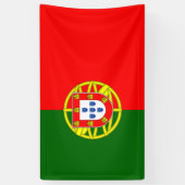Portugese vlag (Portugal) Spandoek (Verticaal)