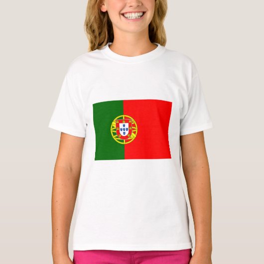 Portugese vlag (Portugal) T-shirt (Voorkant)