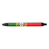 Portugese vlag (Portugal) Zwarte Inkt Pen (Voorkant)