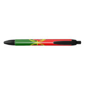 Portugese vlag (Portugal) Zwarte Inkt Pen (Achterkant)