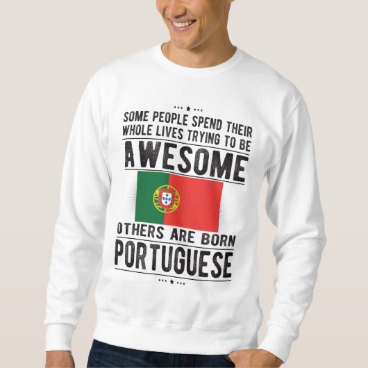 Portugese vlag Portugese monumenten Trui (Voorkant)