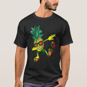 Portugese vlag Portugese voetbalspeler anananas T-shirt