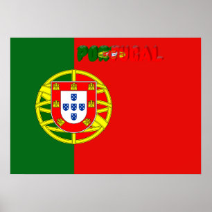 Portugese vlag poster