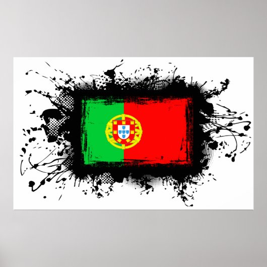 Portugese vlag poster (Voorkant)