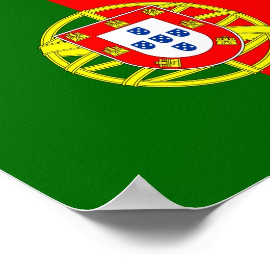 Portugese vlag poster (Hoek)