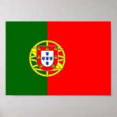 Portugese vlag poster (Voorkant)