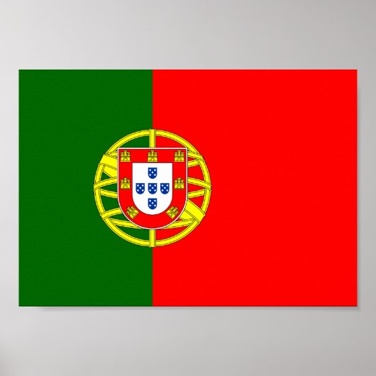 Portugese vlag poster (Voorkant)