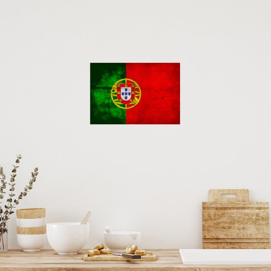 Portugese vlag poster (Keuken)