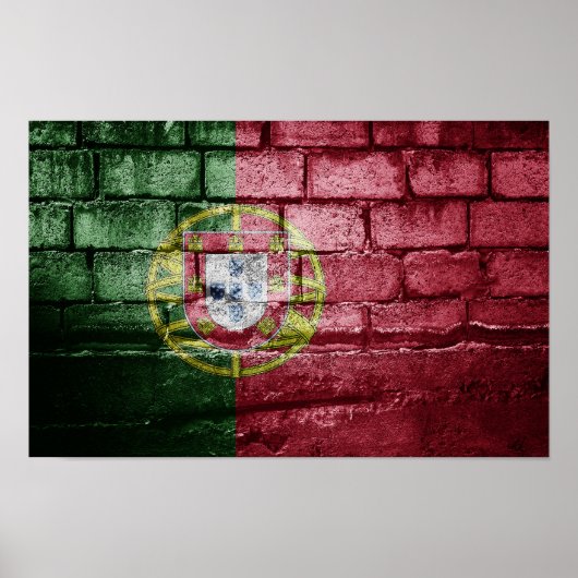 Portugese vlag poster (Voorkant)