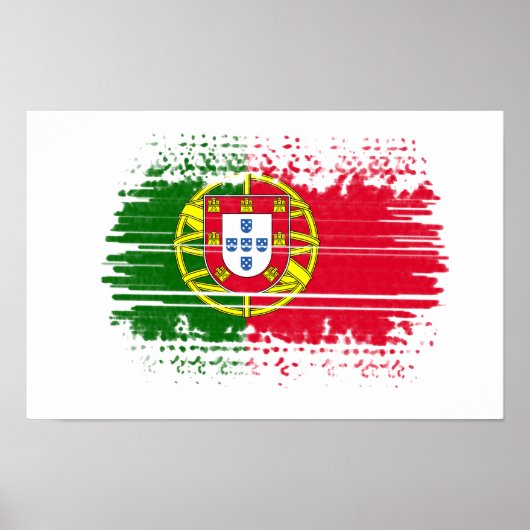 Portugese vlag poster (Voorkant)
