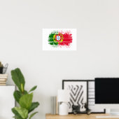 Portugese vlag poster (Thuiskantoor)