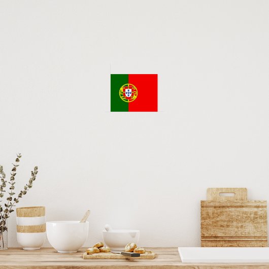 Portugese vlag poster (Keuken)