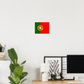Portugese vlag poster (Thuiskantoor)