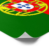 Portugese vlag poster (Hoek)