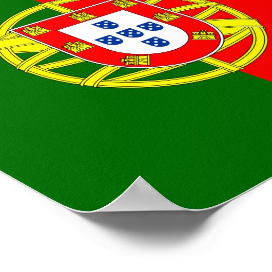 Portugese vlag poster (Hoek)