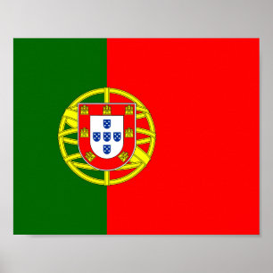Portugese vlag poster