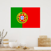 Portugese vlag poster (Keuken)