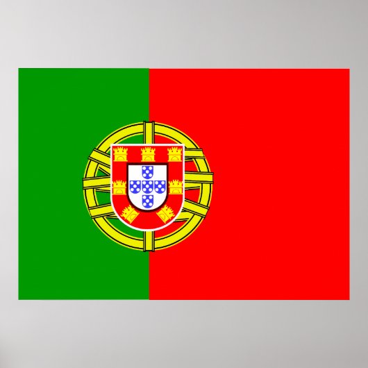 Portugese vlag poster (Voorkant)