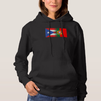 Portugese vlag Puerto Rico Portugal Hoodie